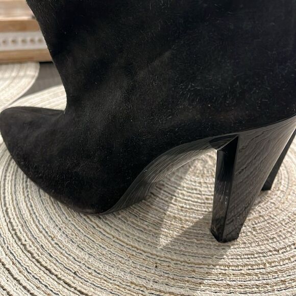 Balenciaga Black Suede Ankle Boots Size 7.5 - Picture 14 of 15